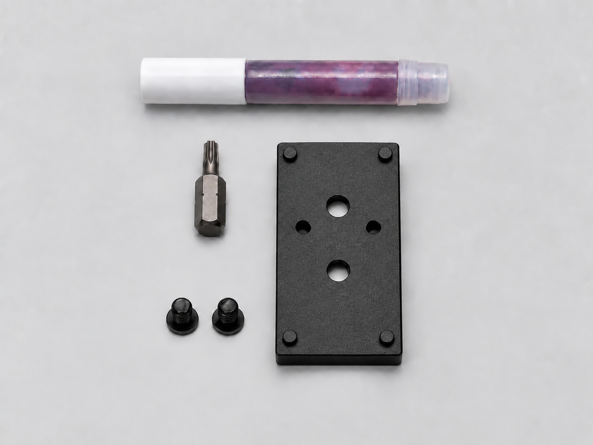 Top view of a Meadow Creek two-hole receiver mount